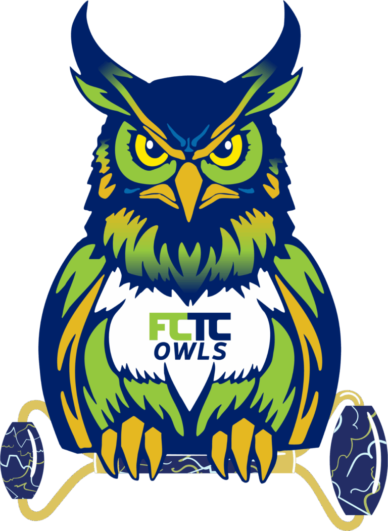 FCTC facials speciality program owl graphic showing owl with equipment